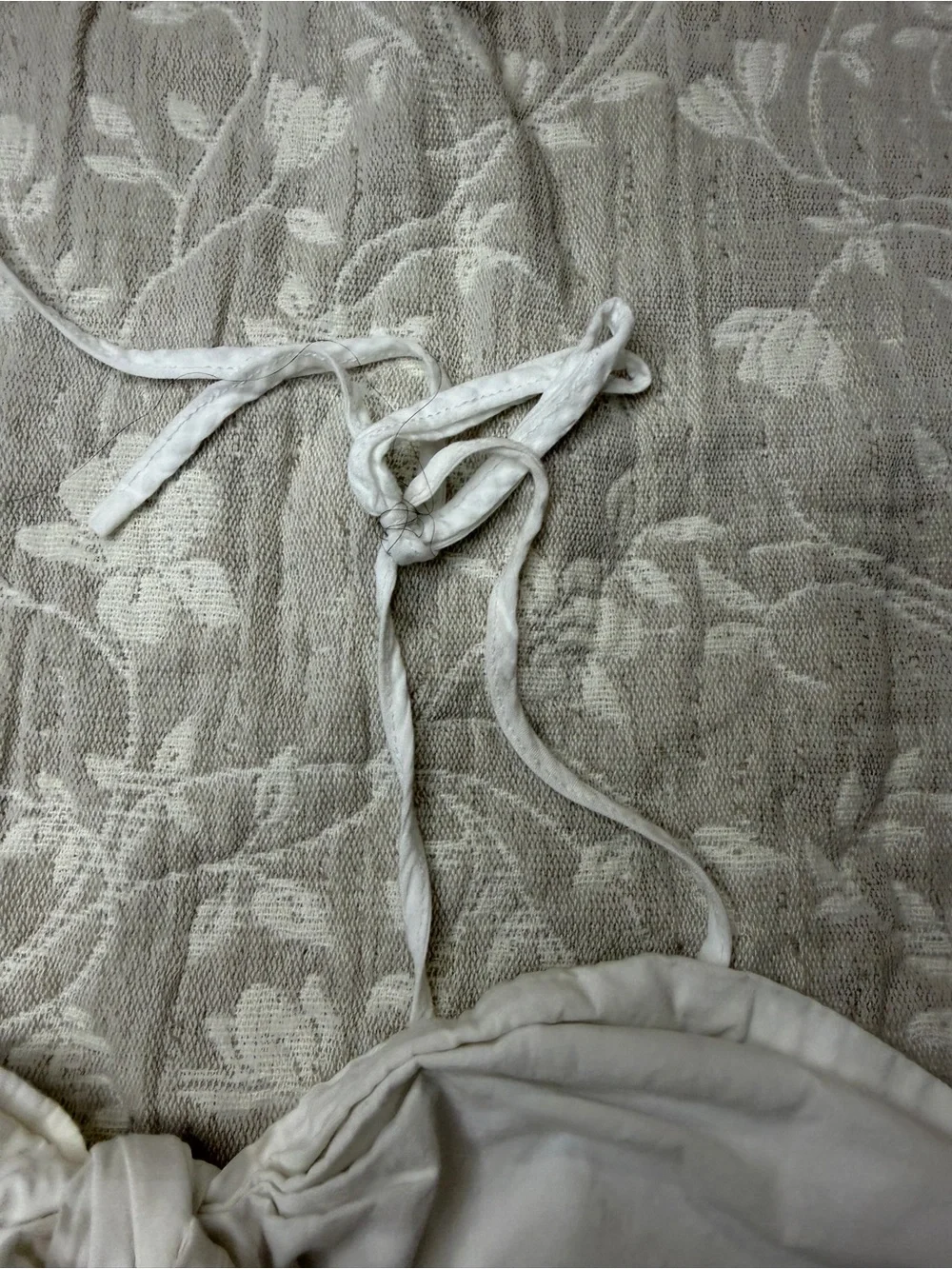 Free People Women's White Ruched Tie-Strap Crop Top Adjustable Straps Size Small